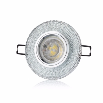 Cata Ardıç Led Çerçeveli Kristal Yuvarlak Dekoratif Cam Spot ct-6603
