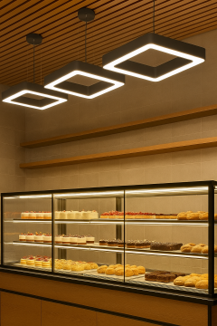 Oval Kare Simit Linear Aydınlatma Modern Led Avize Lineer Armatür