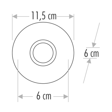 Cata Yağmur Led Çerçeveli Kristal Yuvarlak Dekoratif Cam Spot ct-6615