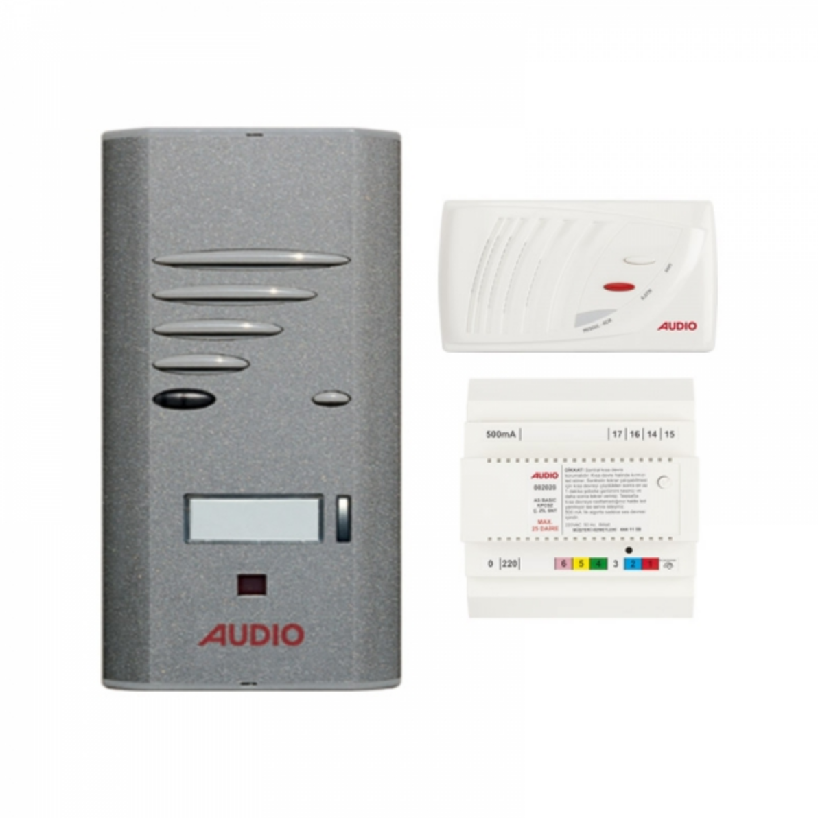 Audio SA201 Konsept Serisi 1 Daire Kapıcısız Sesli Diafon Paket