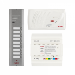 Audio SA201 Konsept Serisi 9 Daire Kapıcısız Sesli Diafon Paket