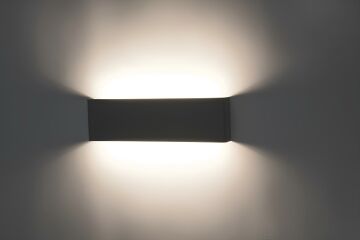 Yonca Led Duvar Aydınlatma Aplik Armatürü Siyah Kasa Gün Işığı 10W