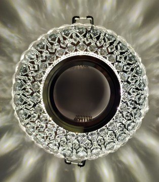 Cata İpek Led Çerçeveli Kristal Yuvarlak Dekoratif Cam Spot ct-6639