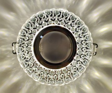 Cata İpek Led Çerçeveli Kristal Yuvarlak Dekoratif Cam Spot ct-6639
