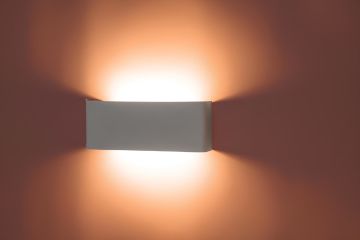 Yonca Led Duvar Aydınlatma Aplik Armatürü Beyaz Kasa Amber 20W