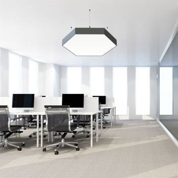 Oval Altıgen Davul Linear Aydınlatma Modern Led Avize Lineer Armatür