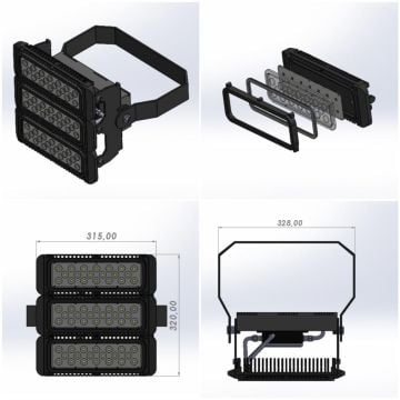 Osram Led 300 Watt Led Projektör Aydınlatma Armatürü