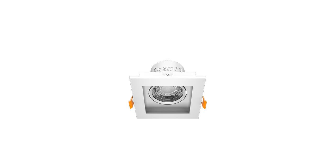 Goya 8 Watt Kare Dimlenebilir Samsung Ledli Spot Armatür GY 1742-8 3000  K (Gün Işığı) - Beyaz - Beyaz - Dimsiz