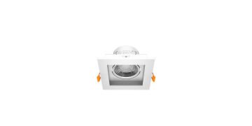Goya 8 Watt Kare Dimlenebilir Samsung Ledli Spot Armatür GY 1742-8 3000  K (Gün Işığı) - Beyaz - Beyaz - Dimsiz