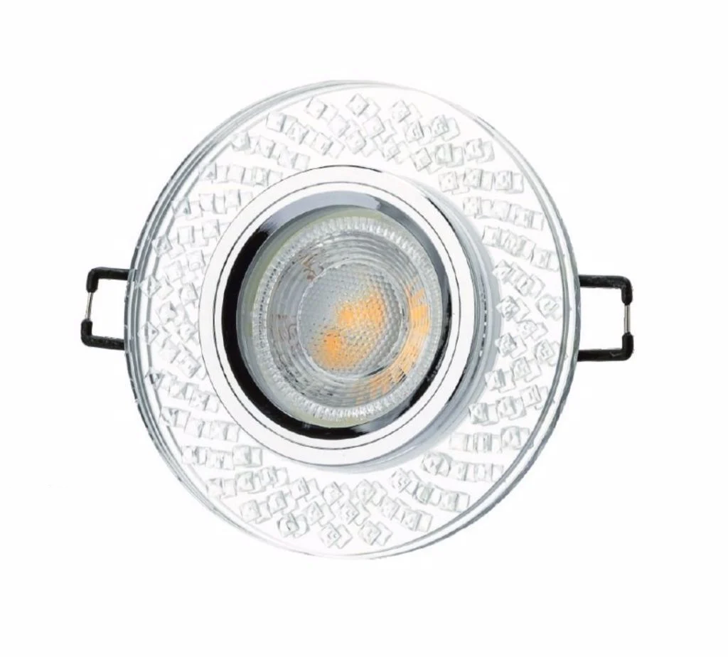 Cata Defne Led Çerçeveli Kristal Yuvarlak Dekoratif Cam Spot ct-6654