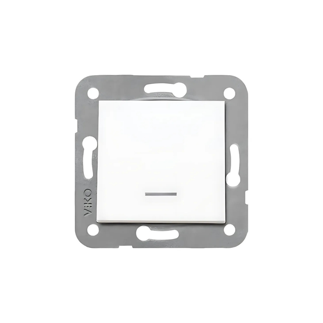 Viko Karre Tekli Işıklı Anahtar Beyaz Mekanizma + Kapak 90967019