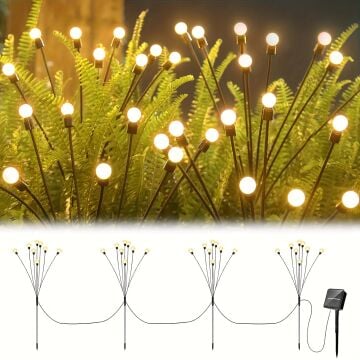 Solar Çim Kazıklı Yılbaşı Bahçe Aydınlatma Süsleme 30Cm 8 Ledli Yılbaşı Bahçe Süsleme SNC-315-1