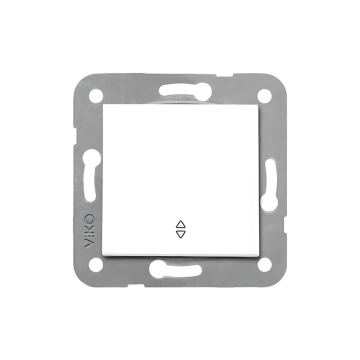 Viko Karre Vavien Anahtar Beyaz Mekanizma + Kapak 90967004