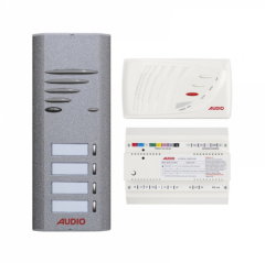 Audio SA301 Konsept Serisi 4 Daire Kapıcılı Sesli Diafon Paket