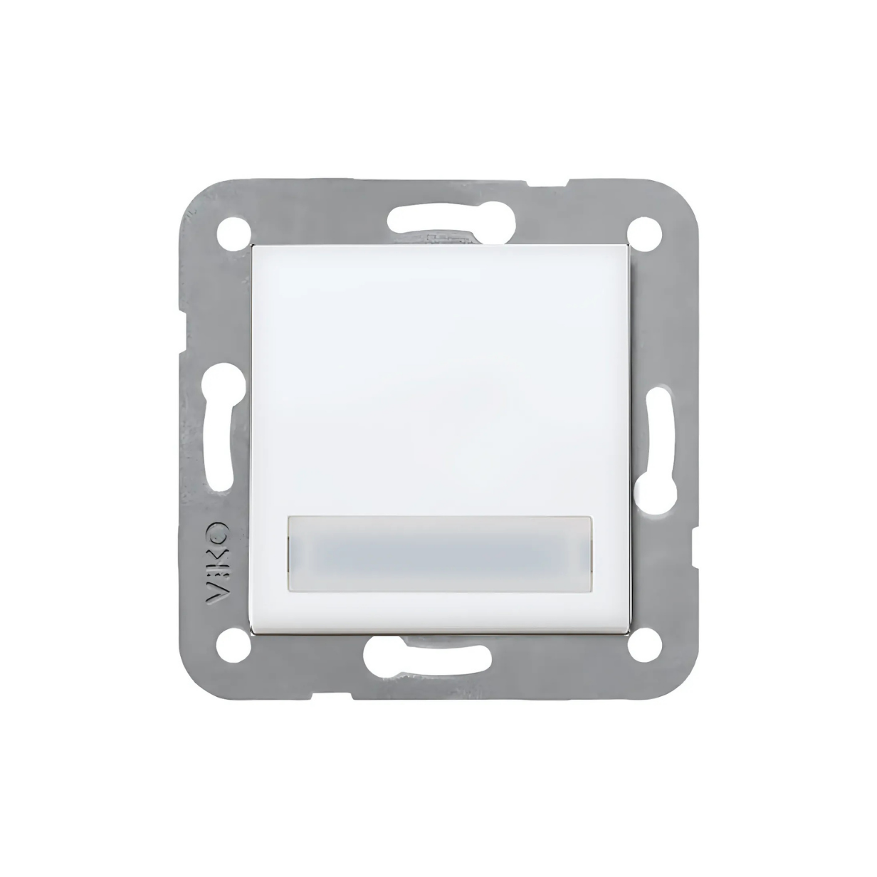 Viko Karre Işıklı Etiketli Zil Anahtarı Beyaz Mekanizma + Kapak 90967027
