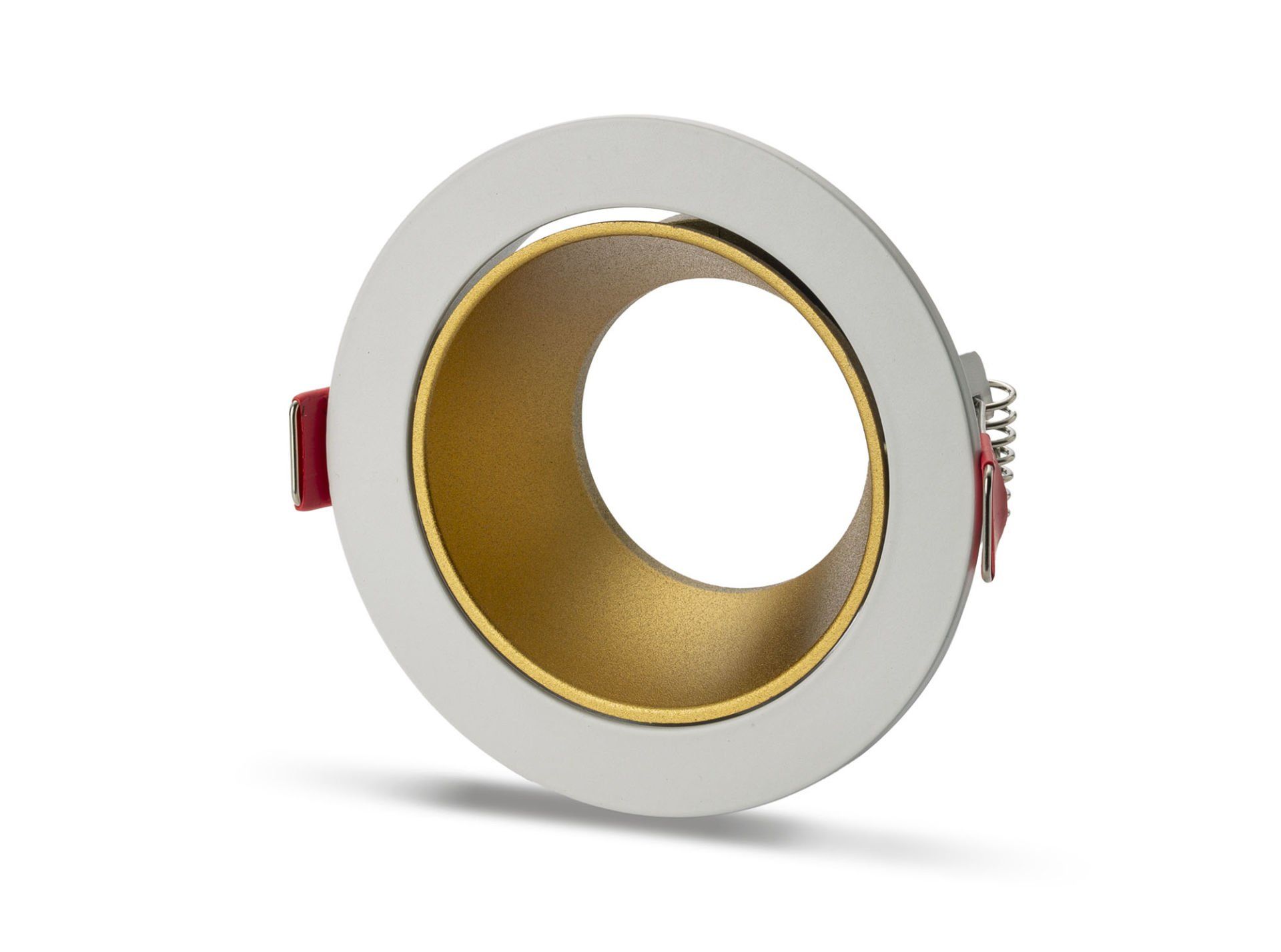 Noas Ren Beyaz - Gold Alüminyum Dekoratif Spot Kasası Yuvarlak YL60-2112