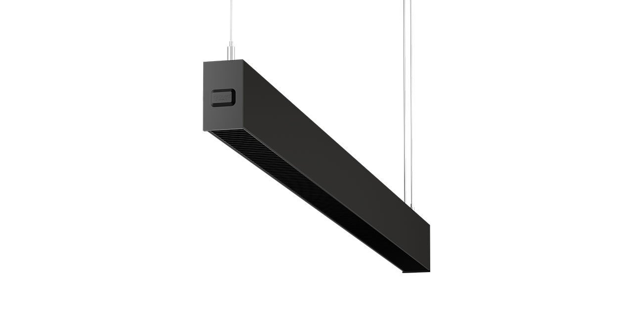 Goya 52 Watt Samsung Ledli Kamaşma Önleyici Dekoratif Sarkıt Linear Armatür 120CM GY 8055-120 6500K (Beyaz Işık) - Siyah - Sarkıt Montaj