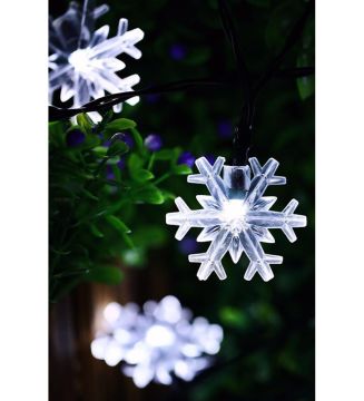Animasyonlu Kar Tanesi Set Led Yılbaşı Perde Süsü 60-90 Cm 3 Metre Kar tanesi Set Led Ledli Yılbaşı Süsü SNC-617