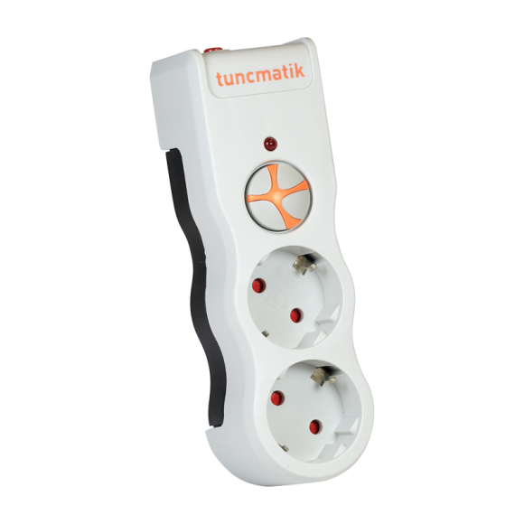Tunçmatik İkili Akım Korumalı Priz 1050 Joule Beyaz TSK19021