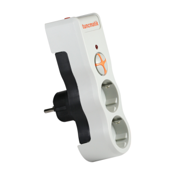 Tunçmatik İkili Akım Korumalı Priz 1050 Joule Beyaz TSK19021