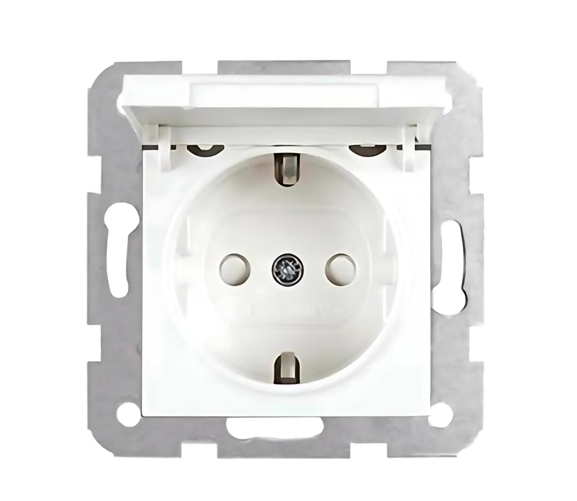 Viko Karre Kapaklı Topraklı Çocuk Korumalı Priz Beyaz Mekanizma + Kapak 90967012