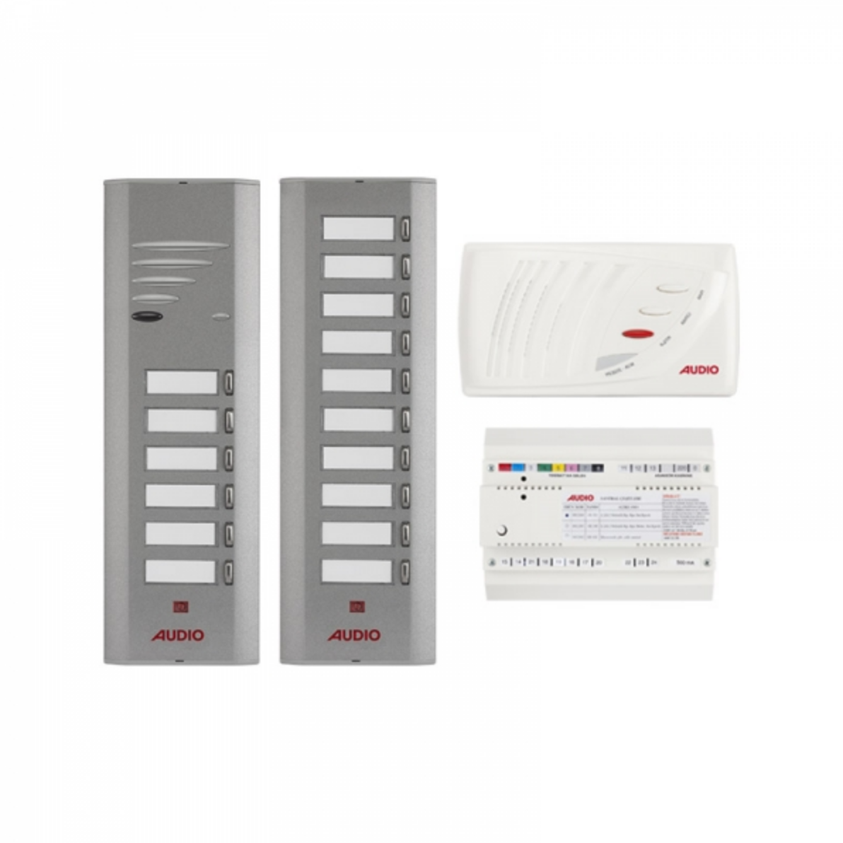Audio SA301 Konsept Serisi 15 Daire Kapıcılı Sesli Diafon Paket