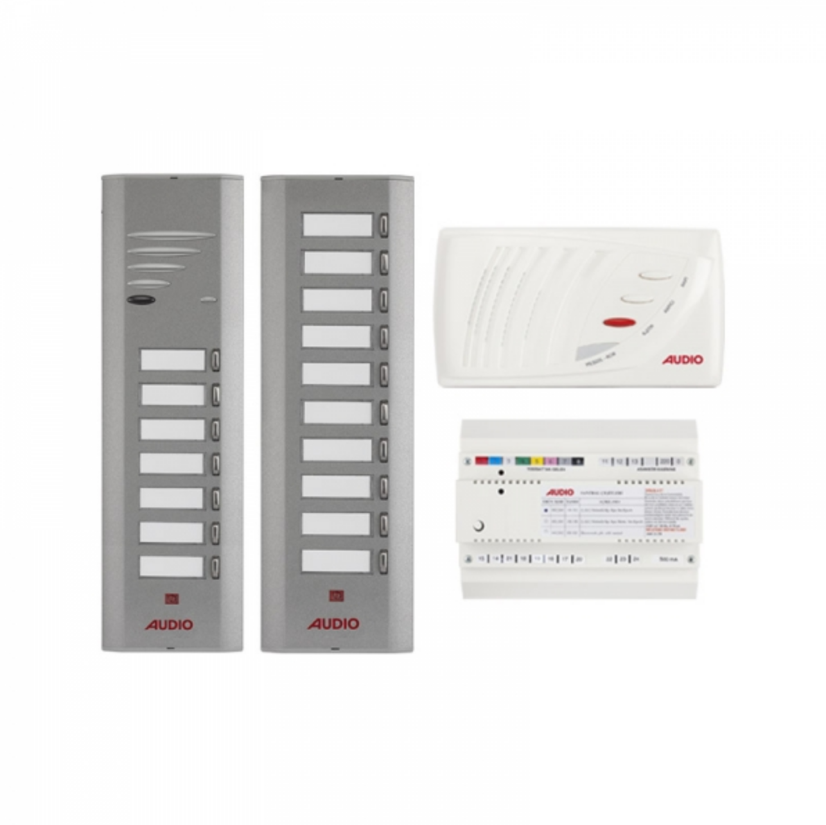 Audio SA301 Konsept Serisi 17 Daire Kapıcılı Sesli Diafon Paket