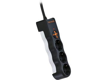Tunçmatik Üçlü Akım Korumalı Priz 1,5 Metre 1050 Joule Siyah TSK19010