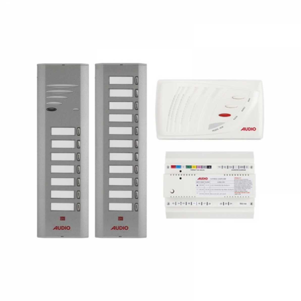 Audio SA301 Konsept Serisi 18 Daire Kapıcılı Sesli Diafon Paket
