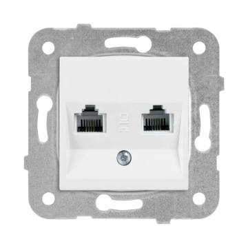 Viko Karre İkili Data Prizi (2 x RJ45 CAT6) Beyaz Mekanizma + Kapak 90967079