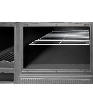 Mercan Kuzineli Döküm Soba 13 kW Fırınlı Camlı ve Yüksek Isı Verimli