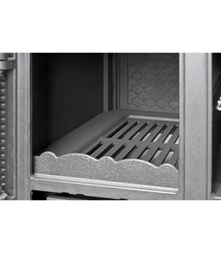 Mercan Kuzineli Döküm Soba 13 kW Fırınlı Camlı ve Yüksek Isı Verimli