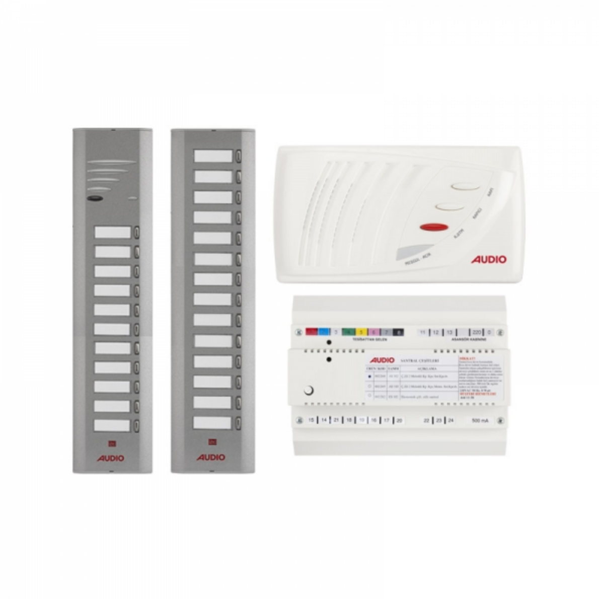 Audio SA301 Konsept Serisi 25 Daire Kapıcılı Sesli Diafon Paket