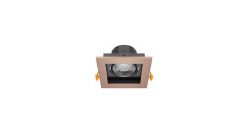 Goya 8 Watt Kare Dimlenebilir Samsung Ledli Spot Armatür GY 1742-8 4000K (Natural Işık) - Siyah - Rose - Dimsiz