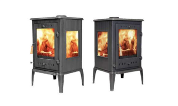 Safir Yan Camlı Dik Döküm Şömine 13 kW Yüksek Isı Verimli