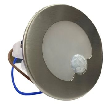 Cata 1,5W Sensörlü Koridor Aydınlatma Armatürü Satin Kasa Yuvarlak ct-5174