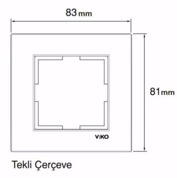 Viko Karre Tekli Çerçeve Beyaz 90960200