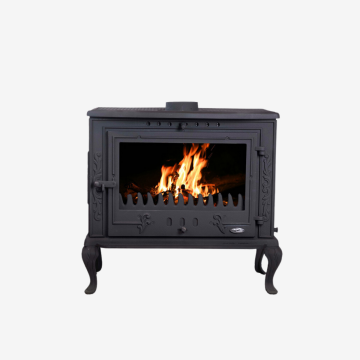 Dört Tarafı Camlı Döküm Şömine 13 kW Yüksek Isı Verimli