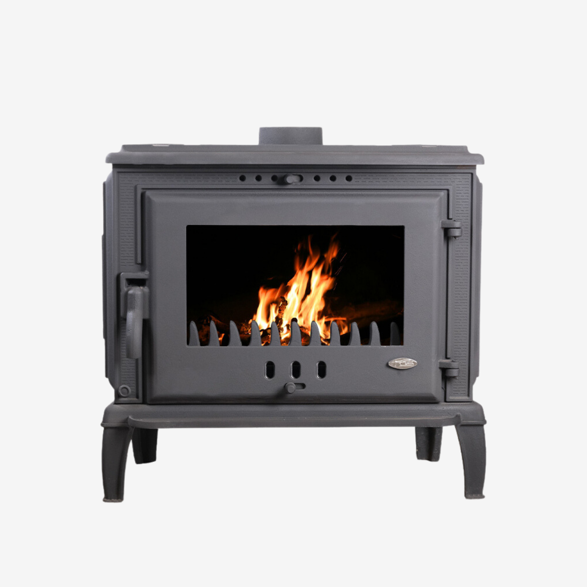 Lüks Plazma Yan Tarafı Camlı Döküm Şömine 13 kW Yüksek Isı Verimli