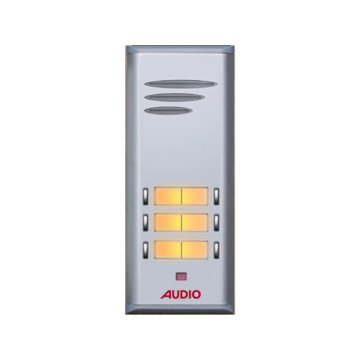 Audio SAÇ201 Konsept Serisi 6 Daire Sesli Çift Sıralı Kapıcısız Diafon Paket