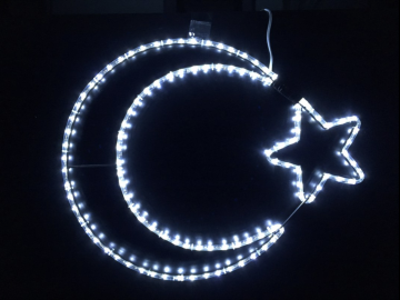 Led Neon Ay Yıldız Dış Mekan Bahçe Yılbaşı Süsleme SNC-804-1