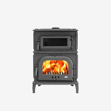 Optima Lüks Dik Fırınlı Kapalı Döküm Şömine 13 kW Yüksek Isı Verimli