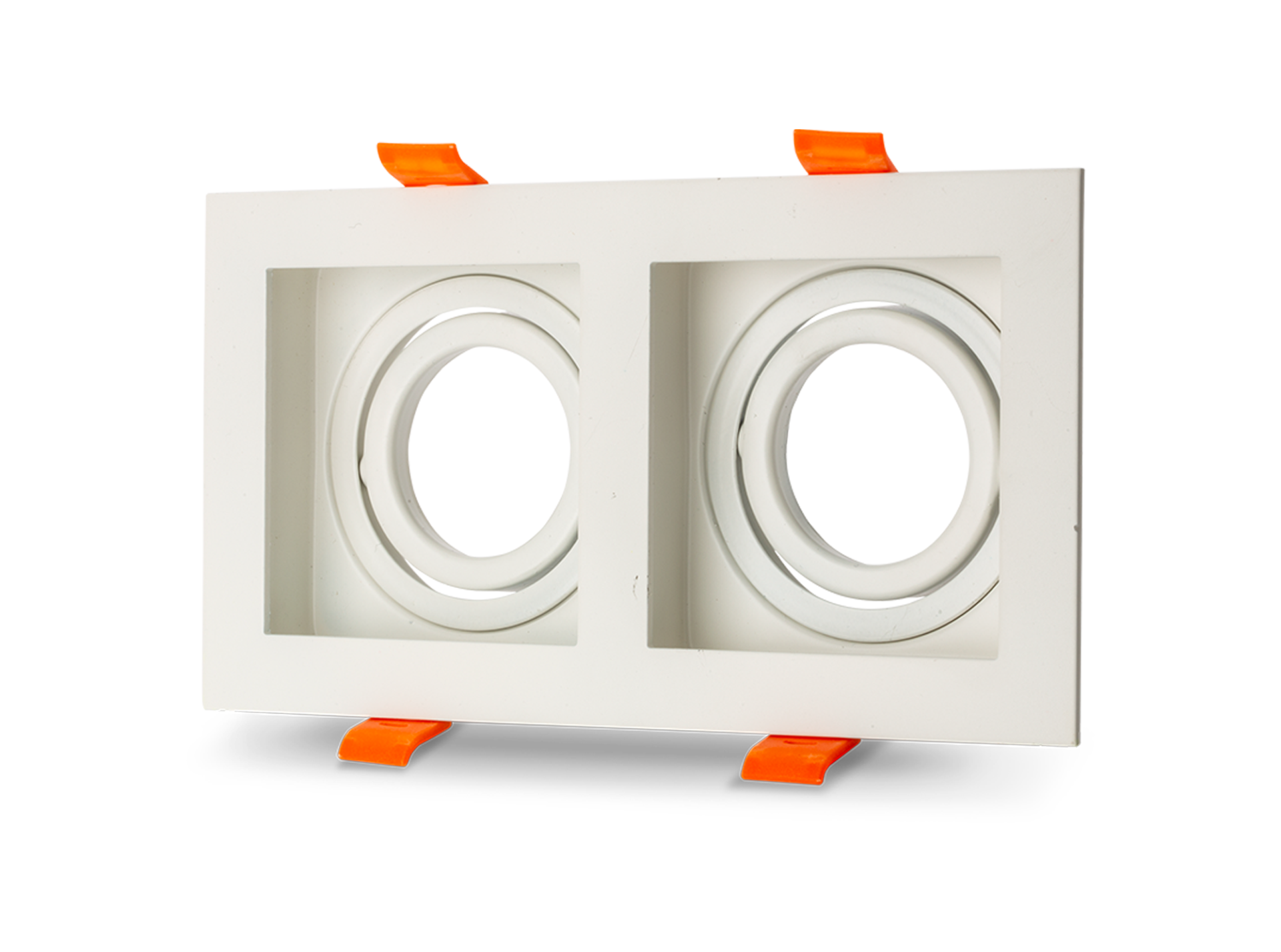 Noas Amazon İkili Beyaz Alüminyum Dekoratif Spot Kasası YL60-2363