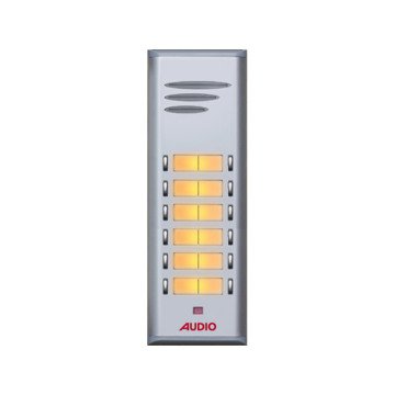 Audio SAÇ201 Konsept Serisi 12 Daire Sesli Çift Sıralı Kapıcısız Diafon Paket