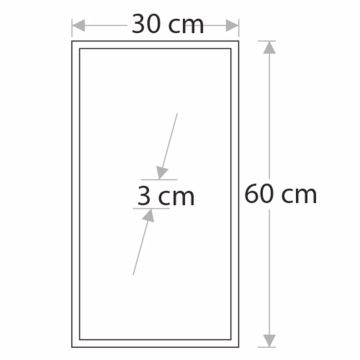 Cata 30x60 30W Sıva Altı Slim Backlight Led Panel ct-5266 6400K (Beyaz Işık)