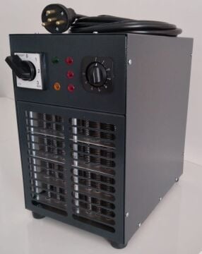 Fanlı Sanayi Tipi Elektrikli Isıtıcı 22 kW Termostatlı 3 Kademeli