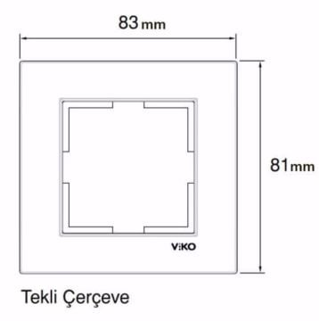 Viko Toptan Karre Tekli Çerçeve 240'li Paket 90960200