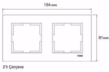 Viko Toptan Karre İkili Çerçeve 200'lü Paket 90960201