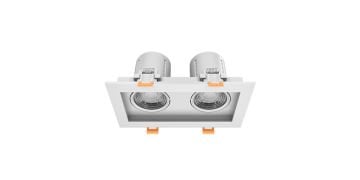 Goya 2x8 Watt İkili Kare Dimlenebilir Samsung Ledli Spot Armatür GY 1743-8