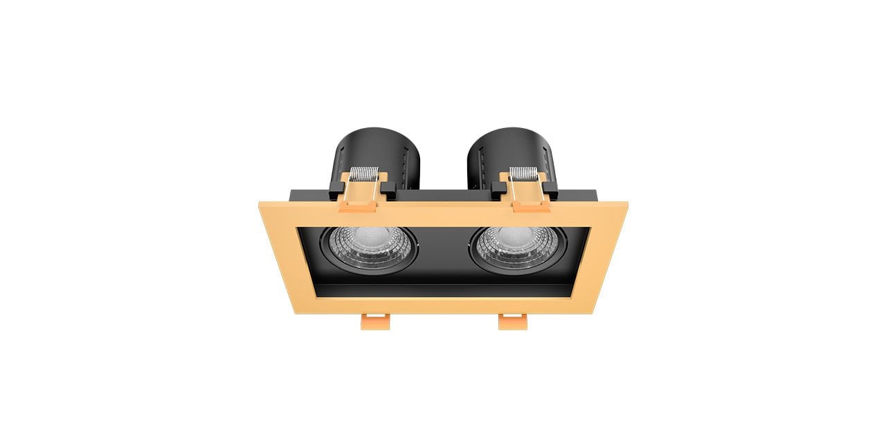 Goya 2x8 Watt İkili Kare Dimlenebilir Samsung Ledli Spot Armatür GY 1743-8